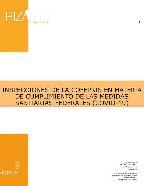 Verificaciones Extraordinarias de la COFEPRIS por COVID-19